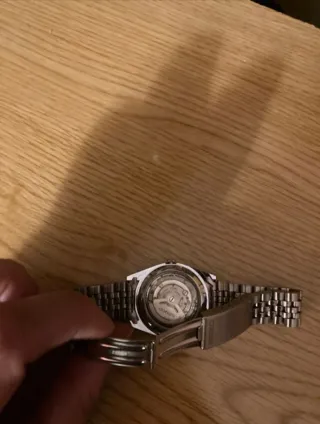 Seiko 5 Vintage Reloj Verde y Plateado