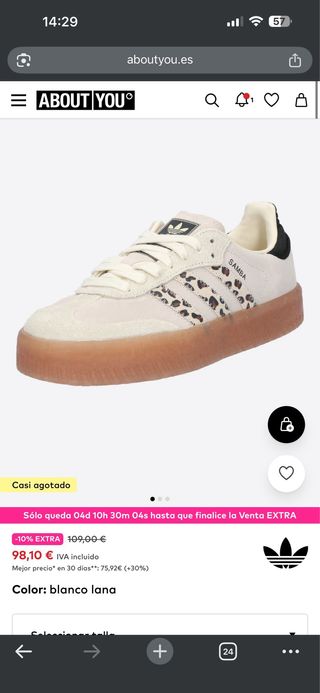 Adidas Samba Beige/Negro