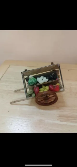 Carretto fatto a mano per presepe