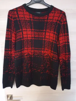Jersey LEFTIES cuadros rojo y negro Talla S