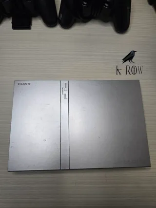 Playstation 2 Slim Silver Completa