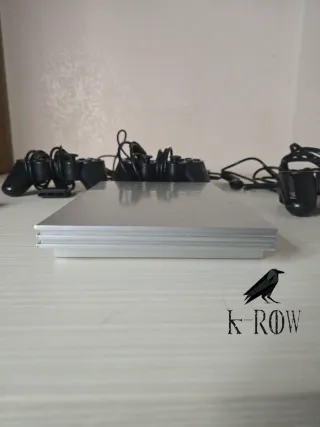 Playstation 2 Slim Silver Completa