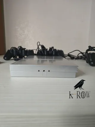 Playstation 2 Slim Silver Completa