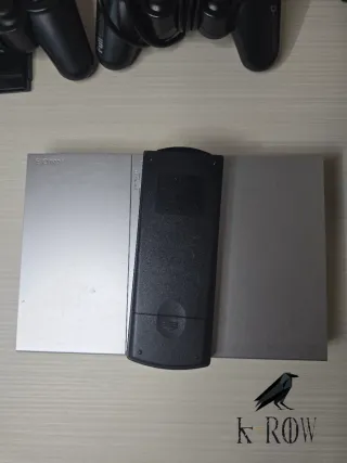 Playstation 2 Slim Silver Completa