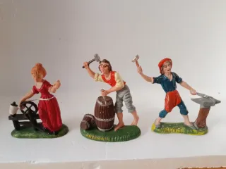 Pastori Presepe vintage - 3 figure