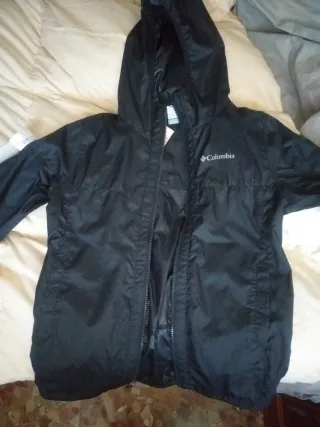 Cortavientos Columbia Negro UNISEX