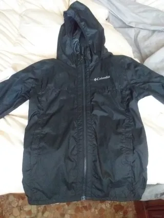 Cortavientos Columbia Negro UNISEX