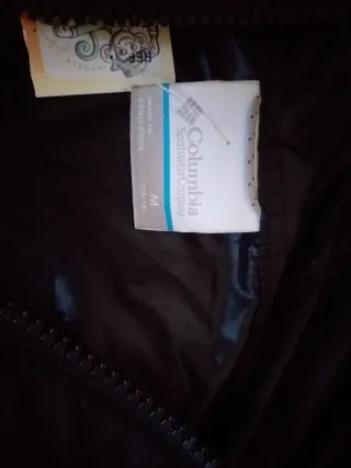 Cortavientos Columbia Negro UNISEX