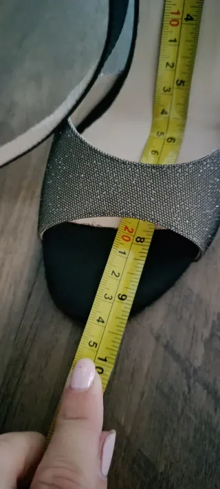 Scarpe da tango donna oro/nere n.37 suola stretta