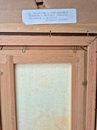 2 Cuadros GISBERT: Óleo de Flores de Helio Gisbert