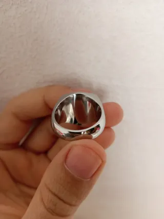 Anillo De Acero con emblema de  Dragón