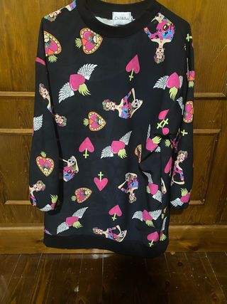 Sudadera Chill & Buy M Estampado Corazones