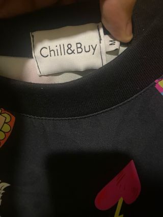 Sudadera Chill & Buy M Estampado Corazones