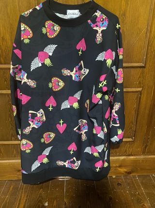 Sudadera Chill & Buy M Estampado Corazones