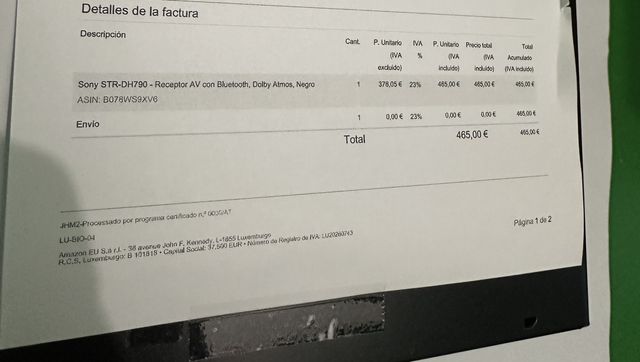 Sony STR-DH790 Receptor AV Bluetooth