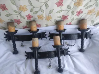 Apliques de pared rústicos hierro forjado