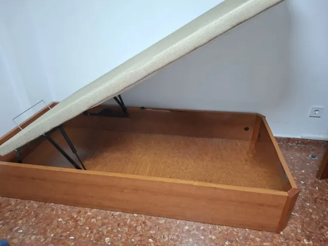 Canapé Cama 90cm Madera y Tela