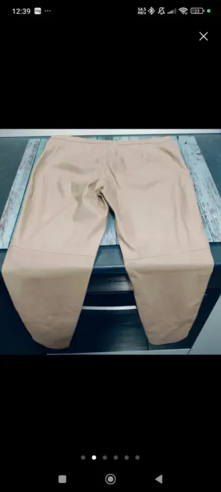 Pantalón polipiel Mango Talla L