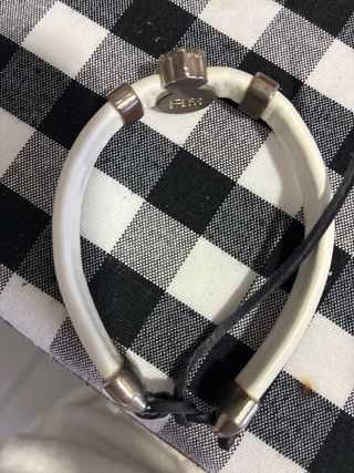 Pulsera Real Madrid Corona Plata y Blanco