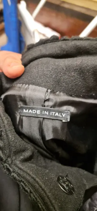 Cappotto donna nero con pelliccia