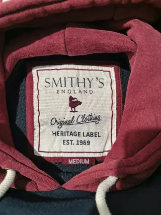 Felpa Smithy's England Blu/Rosso