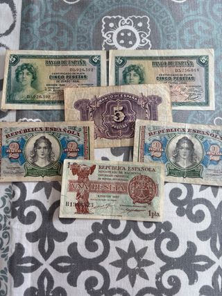 Billetes antiguos pesetas