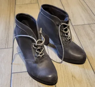 Neosens Stivaletti Donna Tg 38 Grigio VERA PELLE