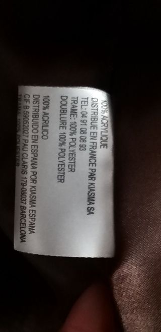 Abrigo Imitación Piel Talla Grande Marrón