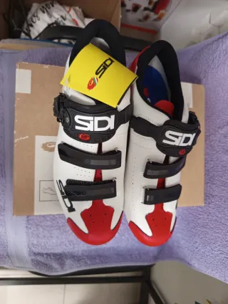 Sidi MTB Scarpe Trace 2 - Blanco/Negro/Rojo