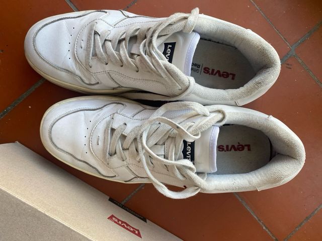 Zapatillas Levi's Hombre Glide Blancas