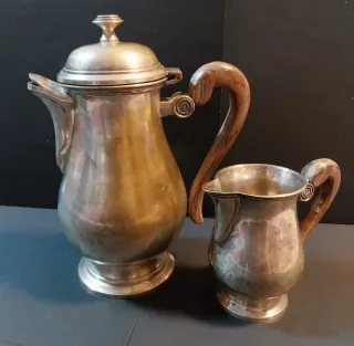 Caffettiera e Lattiera Argento Primo '900