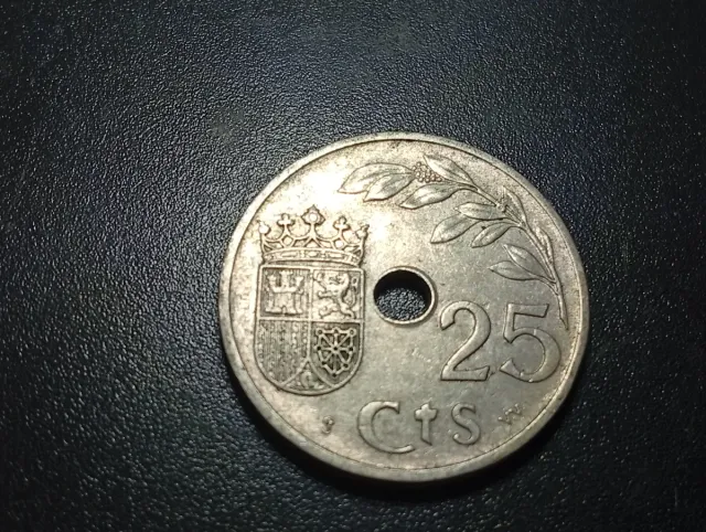 N.315-1 Moneta 25 centesimi 1937 Spagna