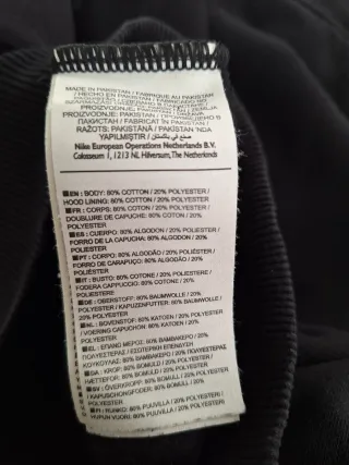 Felpa Nike Nera Unisex Taglia S