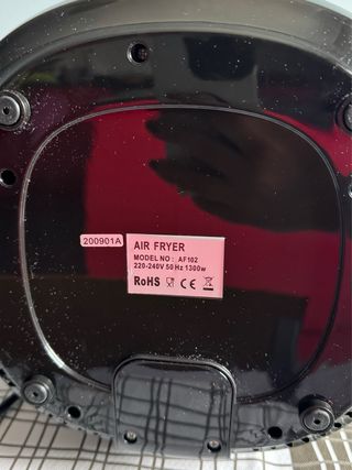 Freidora de aire VPCOK negra