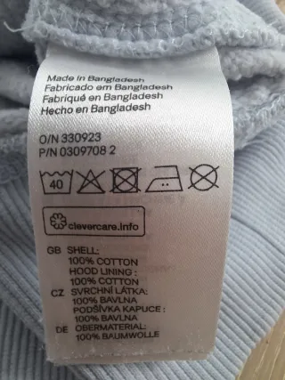 Felpa H&M donna azzurra tg M