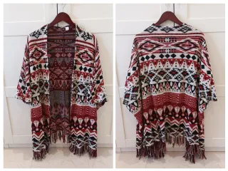 Kimono H&M Talla 38 Estampado Étnico