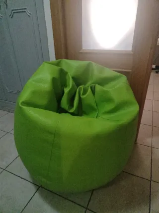 Puf verde pistacho polipiel