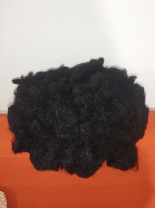 Parrucca afro nera per carnevale/teatro