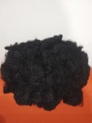 Parrucca afro nera per carnevale/teatro