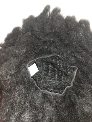 Parrucca afro nera per carnevale/teatro