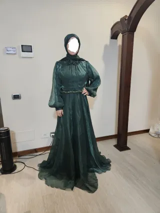 Abito da cerimonia verde