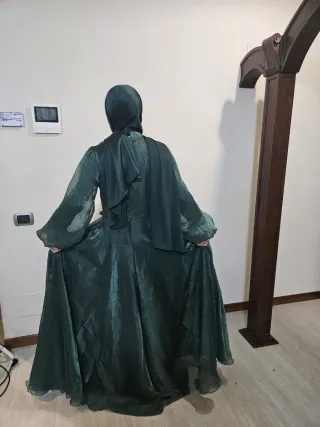 Abito da cerimonia verde