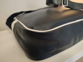 Bolsa Deporte Vintage Fila Azul marino y Blanca