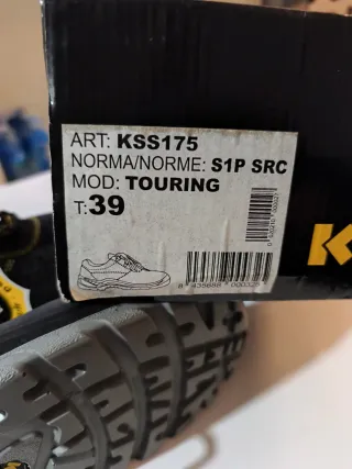 Zapatos de seguridad Kapital negros y amarillos