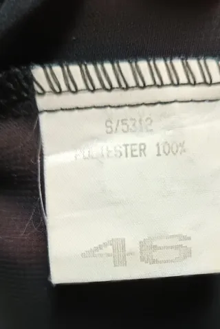 Blusa Gasa Negra Transparente Talla 46