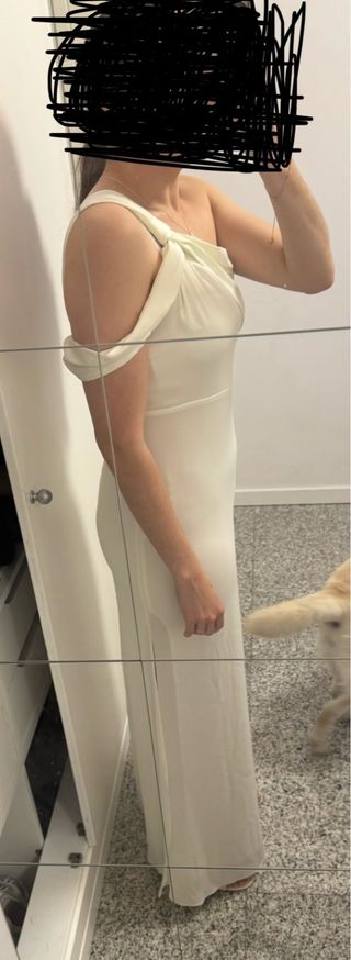 vestido blando de una sola manga