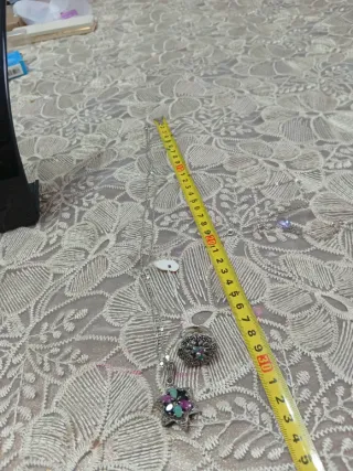 Completo argento con pietre rubino