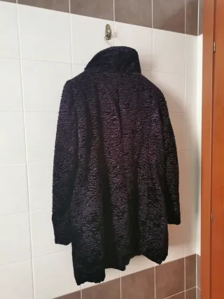 Cappotto corto viola