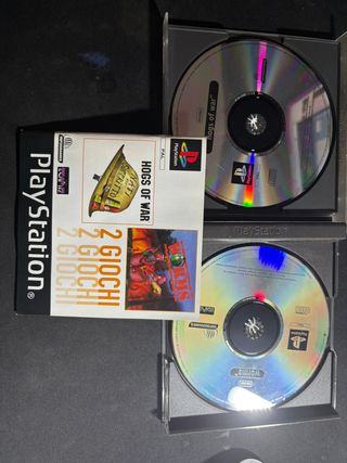 Hogs of War e Worms PS1 PAL Italiano