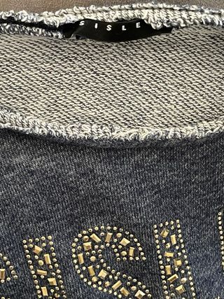 Felpa bambina Sisley con strass